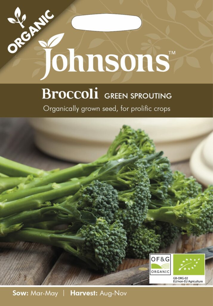 Johnsons Organic Broccoli Green Sprouting Seeds 5010931254866