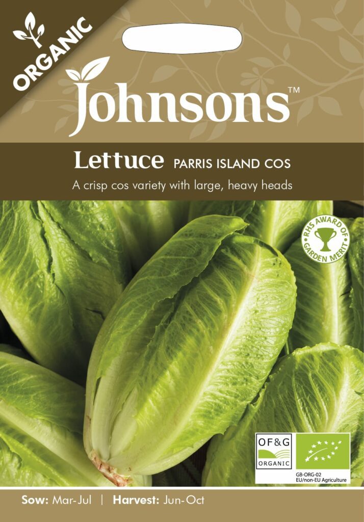 Johnsons Organic Lettuce Parris Island Cos Seeds 5010931283729