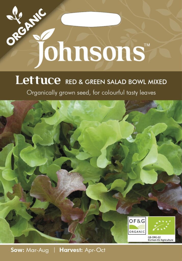 Johnsons Lettuce Red & Green Salad Bowl Mix Seeds 5010931254903