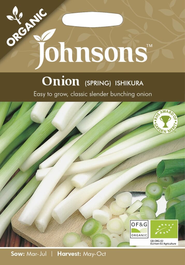 Johnsons Organic Onion Ishikura Seeds 5010931283736