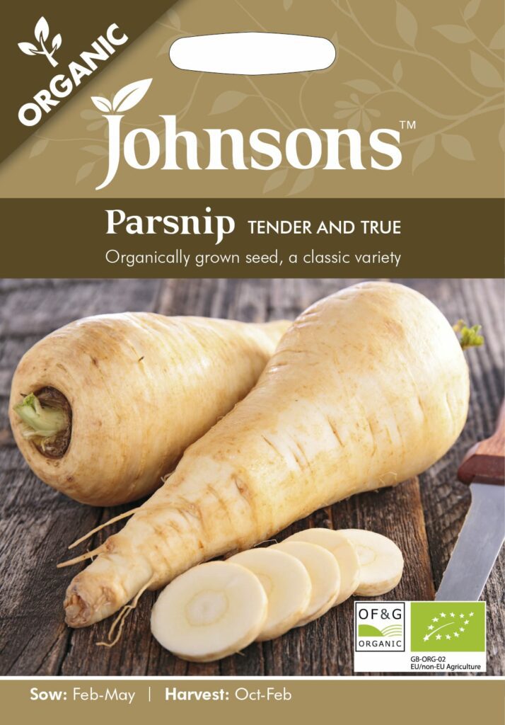 Johnsons Organic Parsnip Tender & True Seeds 5010931254910