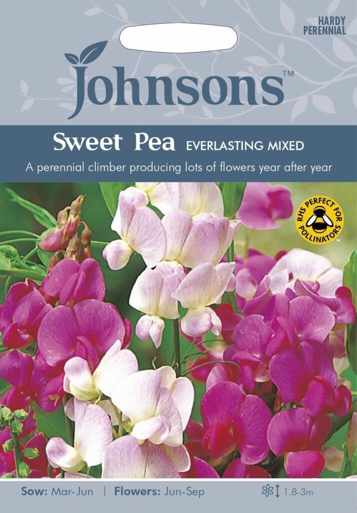 Johnsons Sweet Pea Everlasting Mixed Seeds 5010931110292