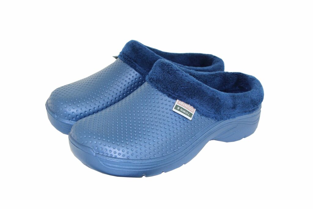 Town and Country Fleecy Cloggies Navy 5020358002803