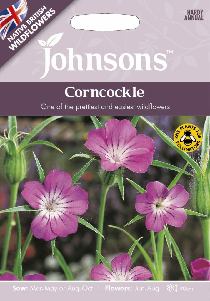 Johnsons Corncockle Seeds 5010931328123