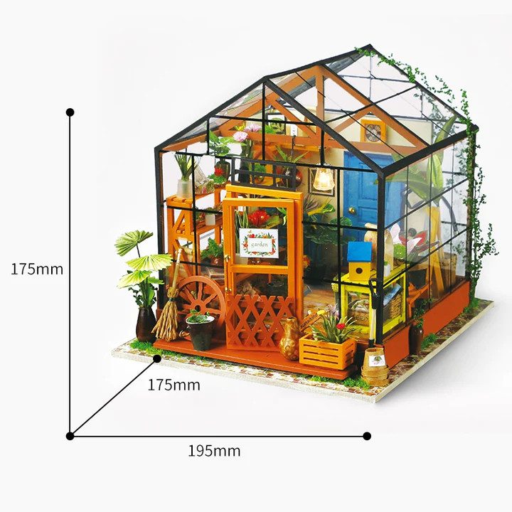 Robotime Cathy’s Flower House DIY 3D Model Kit 6946785108736