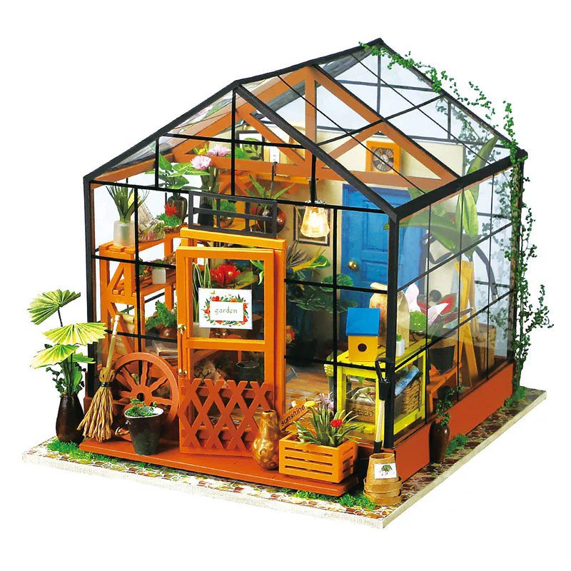 Robotime Cathy’s Flower House DIY 3D Model Kit 6946785108736