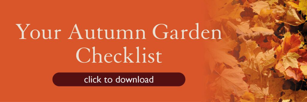 autumn garden checklist download now banner