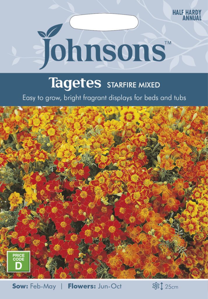 Johnsons Tagetes Starfire Mixed Seeds 5010931006014