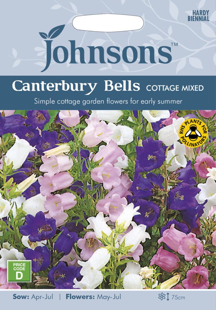 Johnsons Canterbury Bells Cottage Mixed Seeds 5010931006700