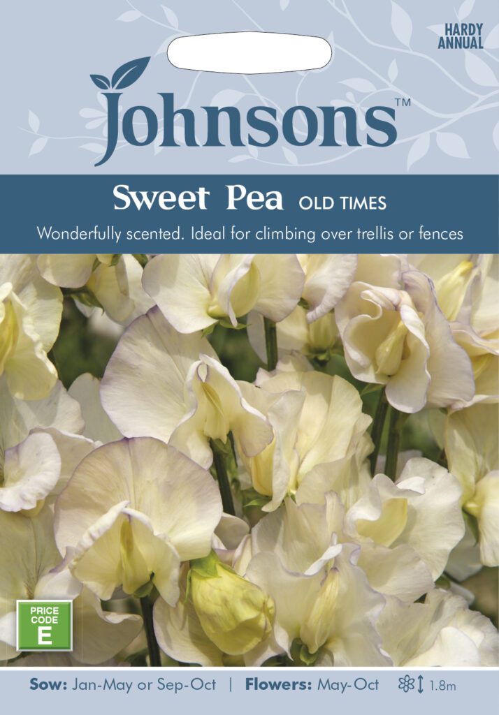 Johnsons Sweet Pea Old Times Seeds 5010931008087