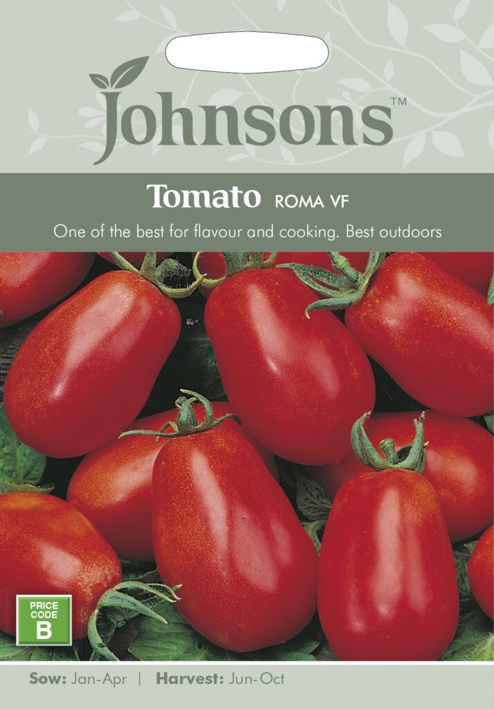 Johnsons Tomato Roma Seeds 5010931008292
