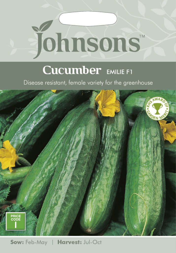 Johnsons Cucumber Emilie F1 Seeds 5010931008681