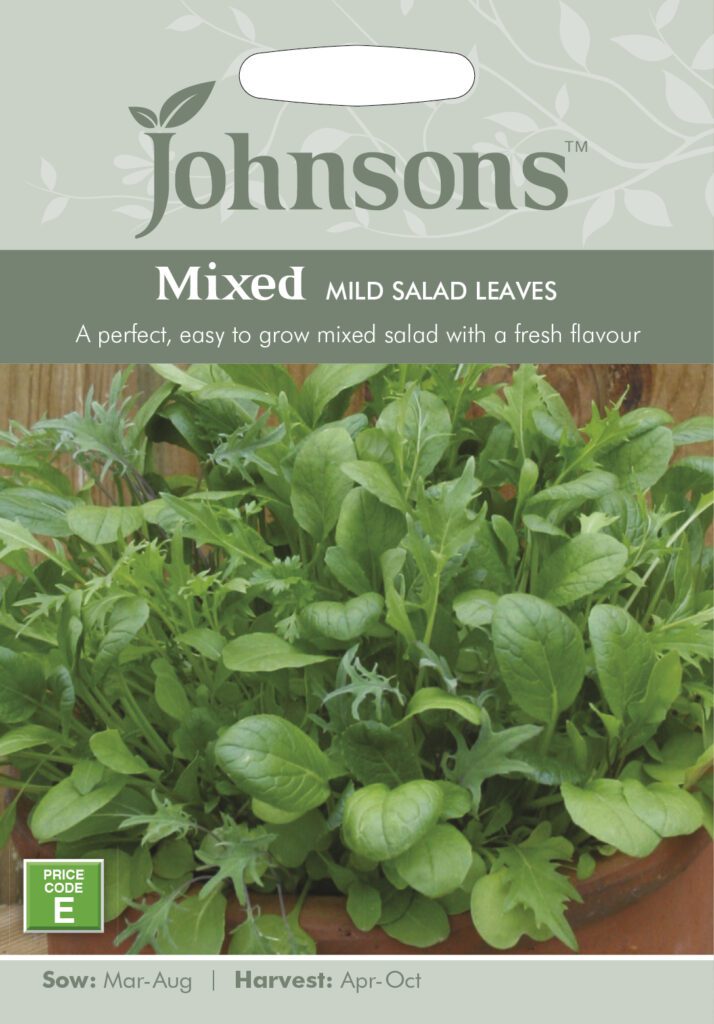 Johnsons Salad Mixed Mild Leaves Seeds 5010931008780