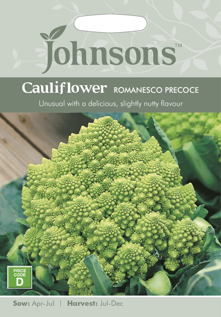 Johnsons Cauliflower Romanesco Precoce Seeds 5010931100323