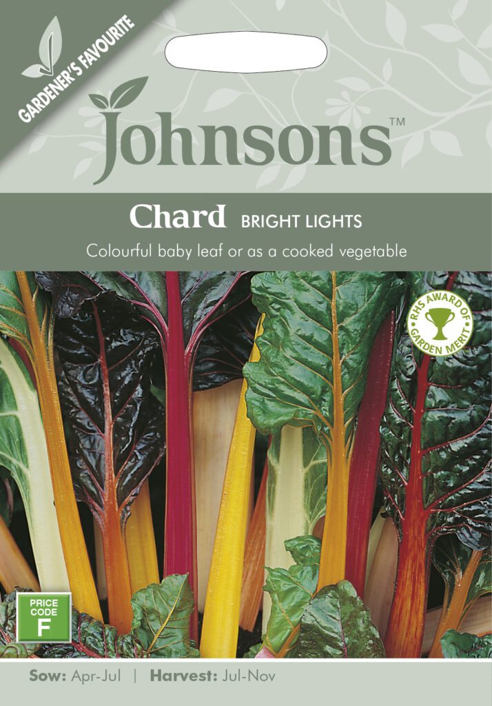 Johnsons Chard Bright Lights Seeds 5010931100644