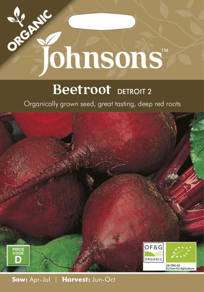 Johnsons Organic Beetroot Detroit Seeds 5010931101207