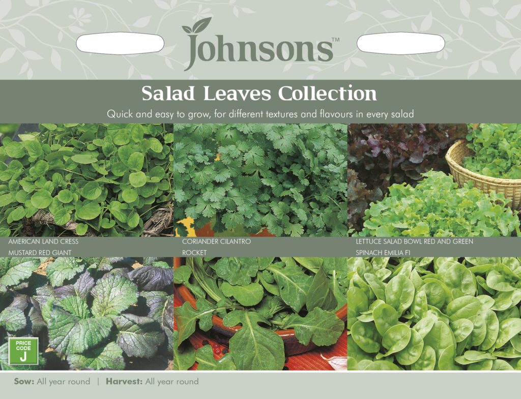 Johnsons Salad Leaves Collection Seeds 5010931101511