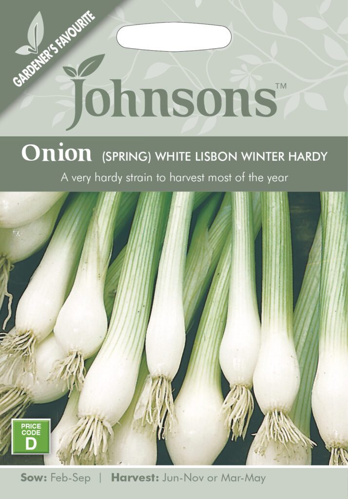 Johnsons Spring Onion White Lisbon Winter Hardy Seeds 5010931101986