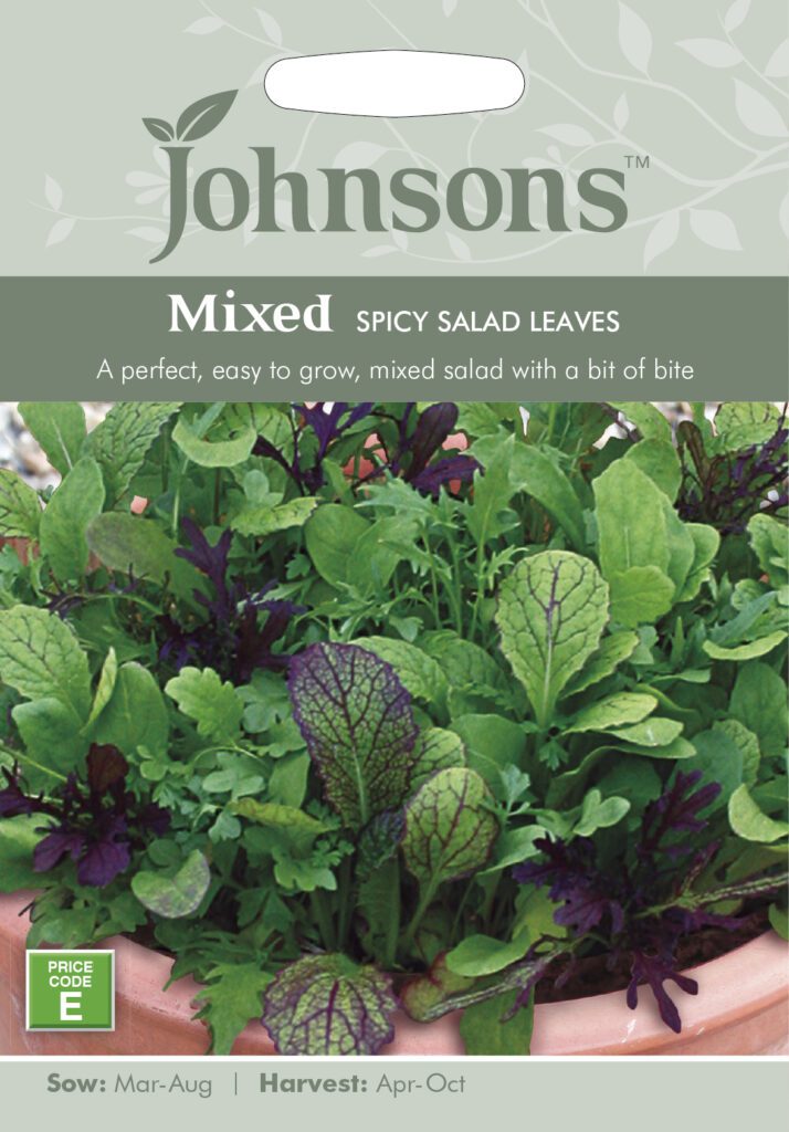 Johnsons Salad Mixed Spicy Leaves Seeds 5010931107506