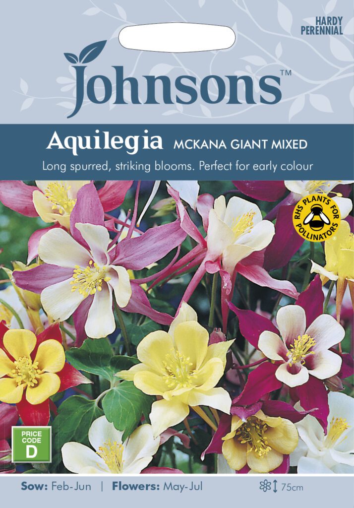 Johnsons Aquilegia Mckana Giant Mixed Seeds 5010931110407