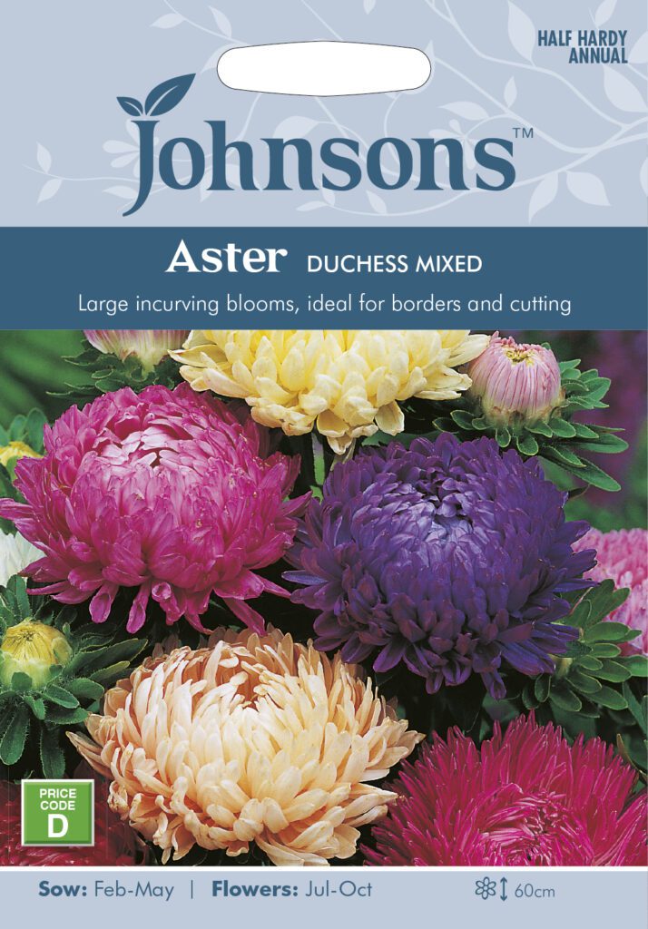 Johnsons Aster Duchess Mixed Seeds 5010931110452