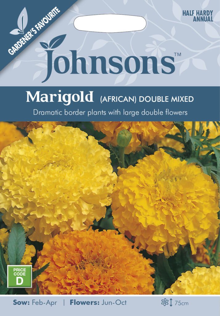 Johnsons Marigold Double Mixed Seeds 5010931112654