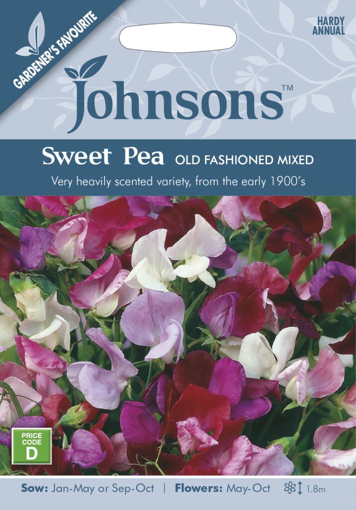 Johnsons Sweet Pea Old Fashioned Mixed Seeds 5010931114450