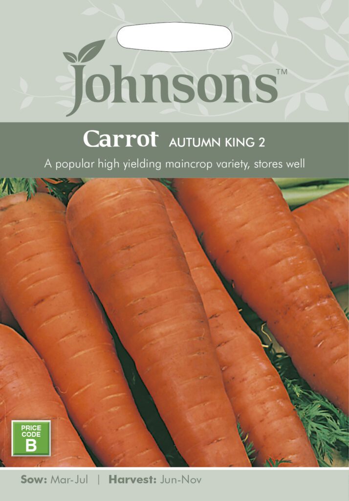 Johnsons Carrot Autumn King Seeds 5010931140763