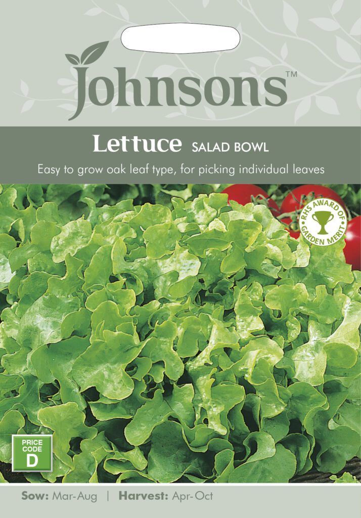 Johnsons Lettuce Salad Bowl Seeds 5010931141845