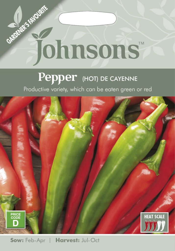 Johnsons Pepper De Cayenne Seeds 5010931141852