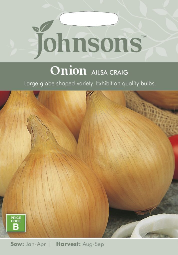 Johnsons Onion Ailsa Craig Seeds 5010931142347