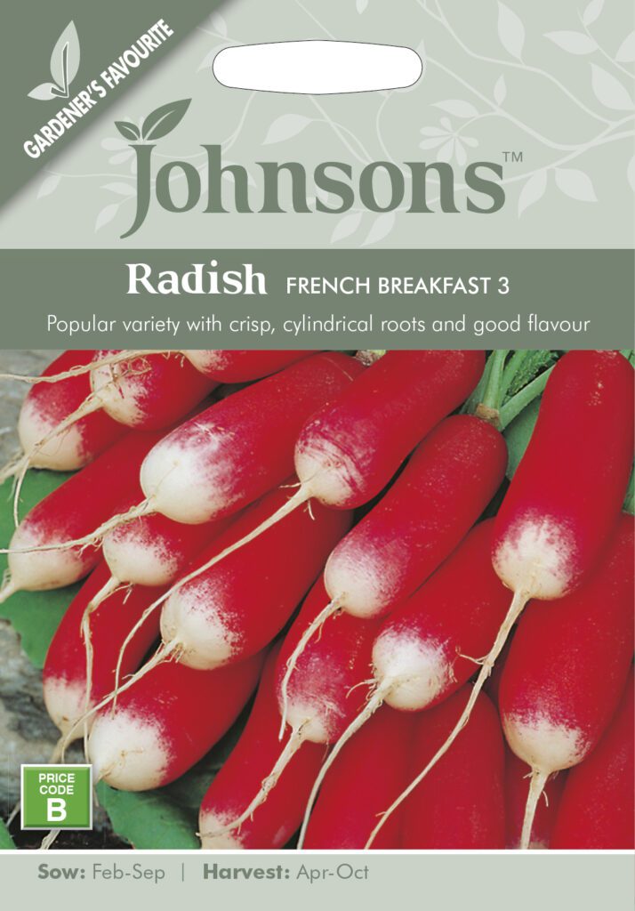 Johnsons Radish French Breakfast Seeds 5010931142743