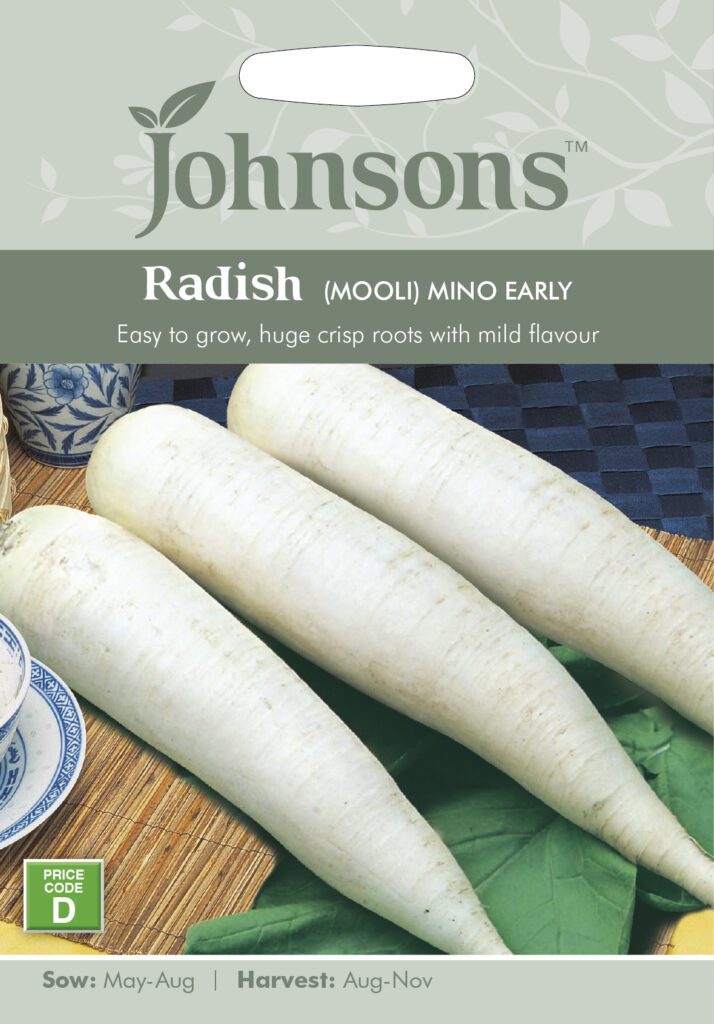 Johnsons Radish (Mooli) Mino Early Seeds 5010931147670