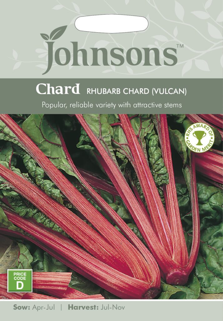 Johnsons Chard Rhubarb Chard (Vulcan) Seeds 5010931148233