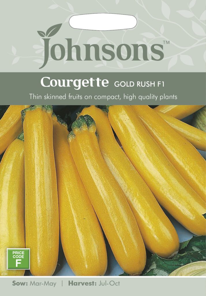 Johnsons Courgette Gold Rush Seeds 5010931150359