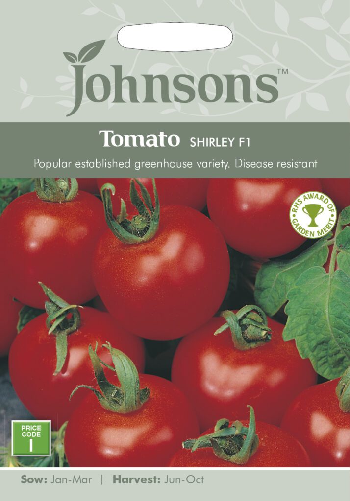 Johnsons Tomato Shirley F1 Seeds 5010931152421