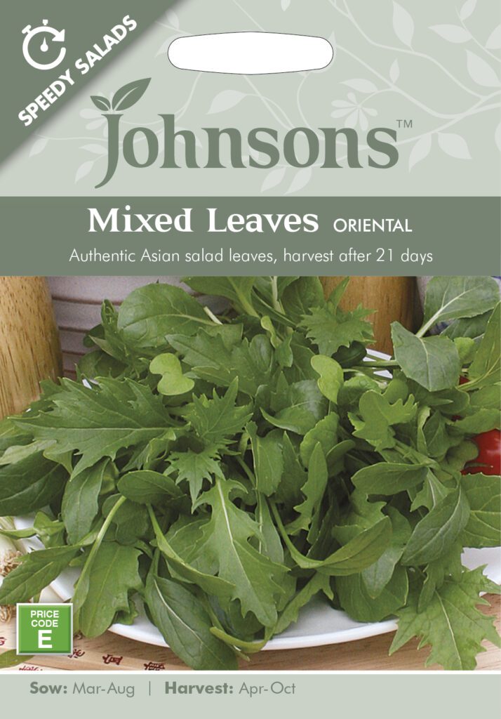 Johnsons Mixed Leaves Oriental Seeds 5010931170326