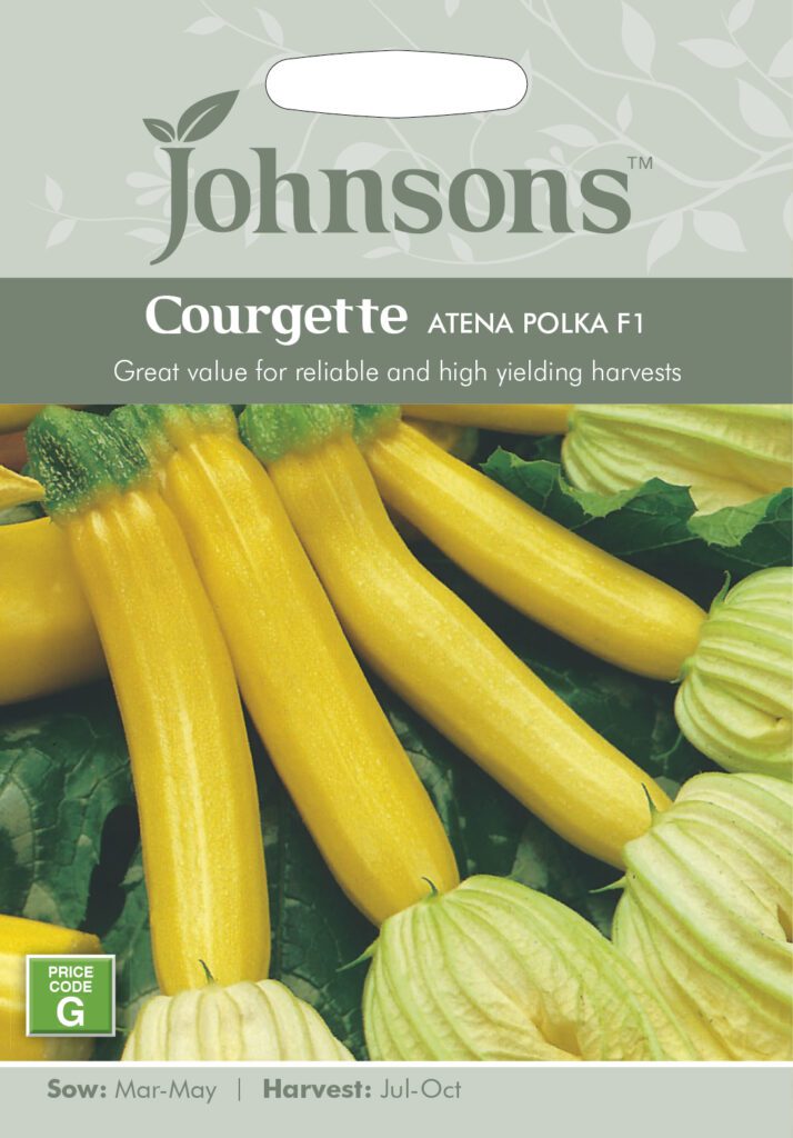 Johnsons Courgette Atena Polka Seeds 5010931170371