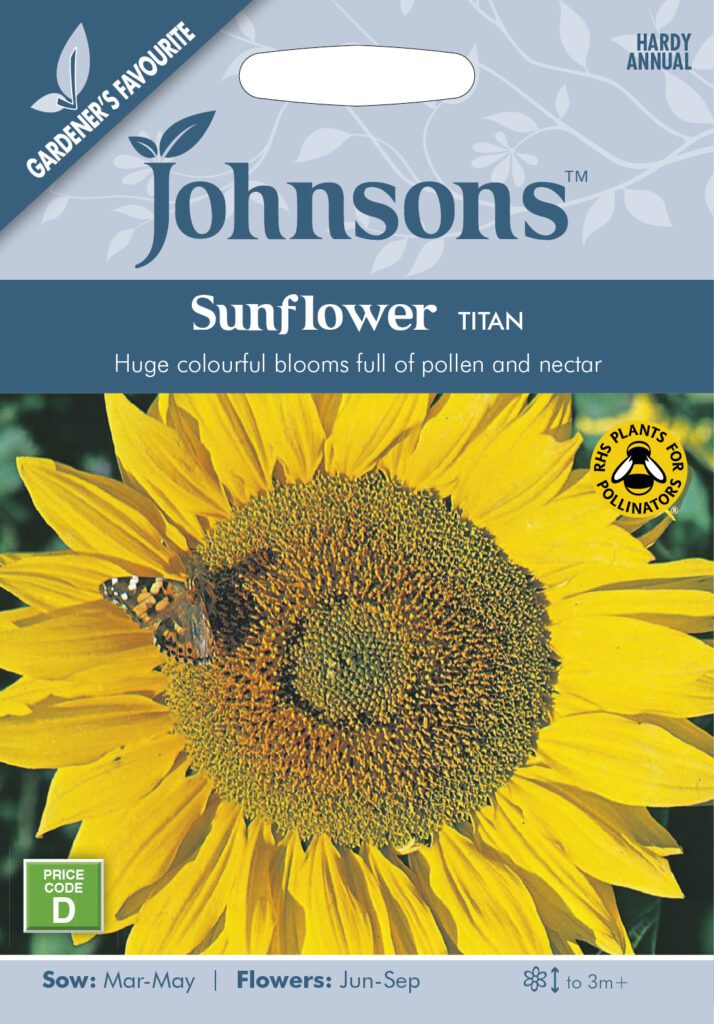 Johnsons Sunflower Titan Seeds 5010931170500