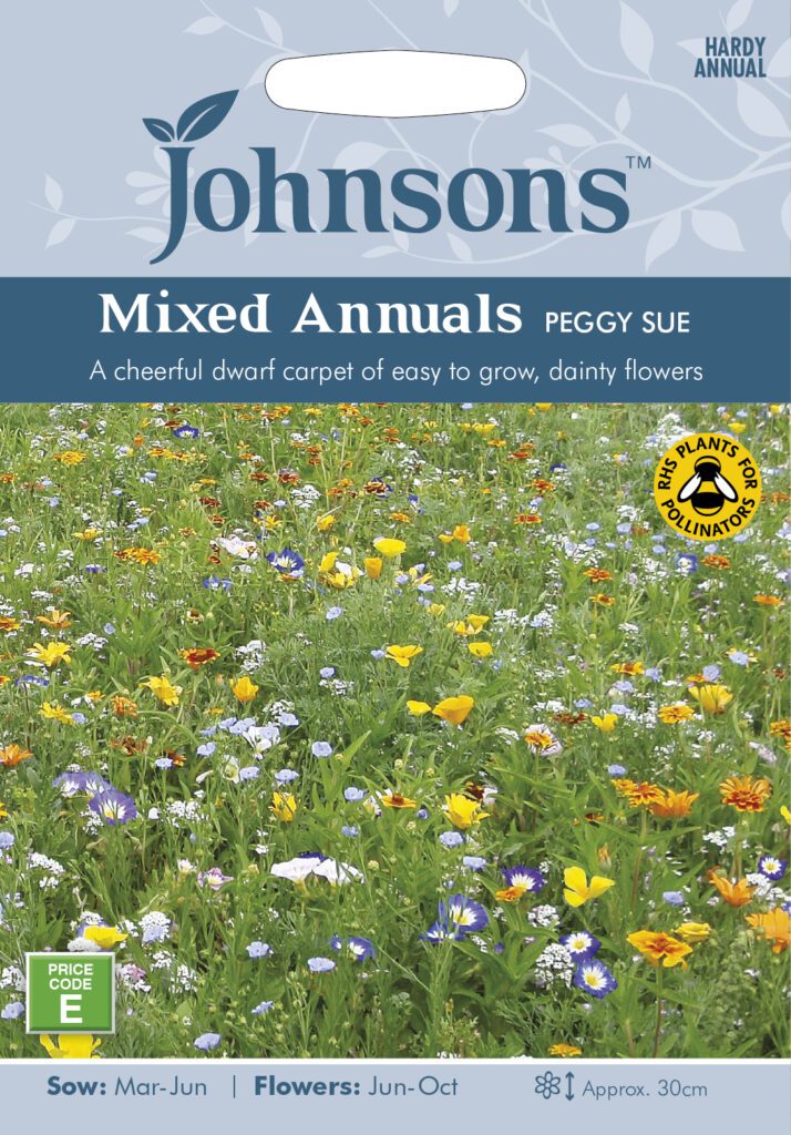 Johnsons Mixed Annuals Peggy Sue Seeds 5010931192830