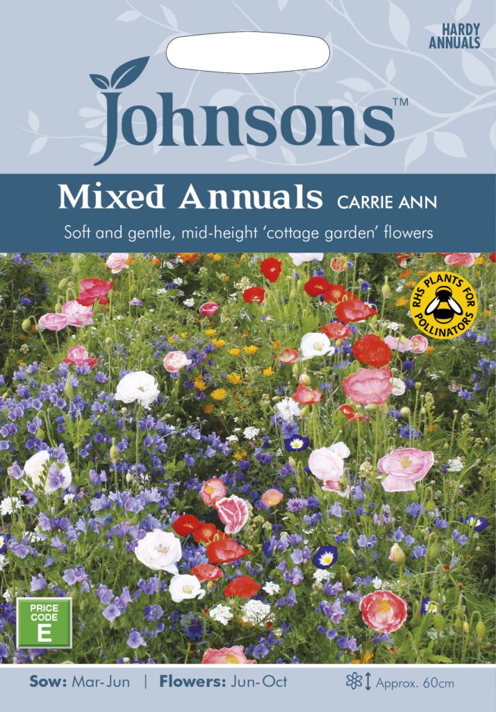 Johnsons Mixed Annuals Carrie Ann Seeds 5010931192878