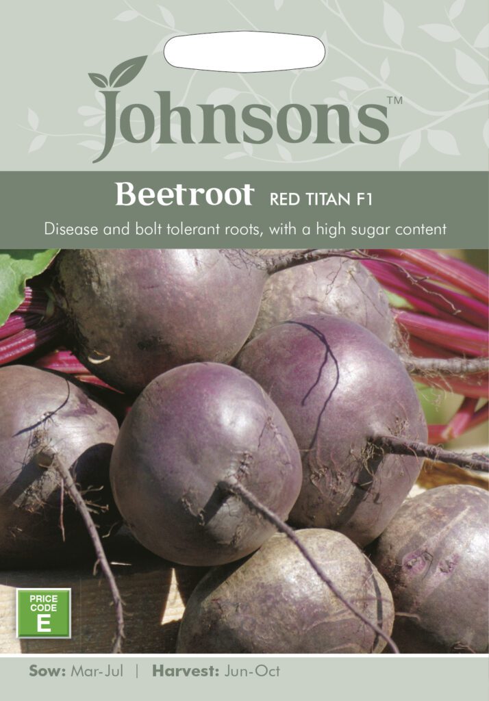 Johnsons Beetroot Red Titan Seeds 5010931192908