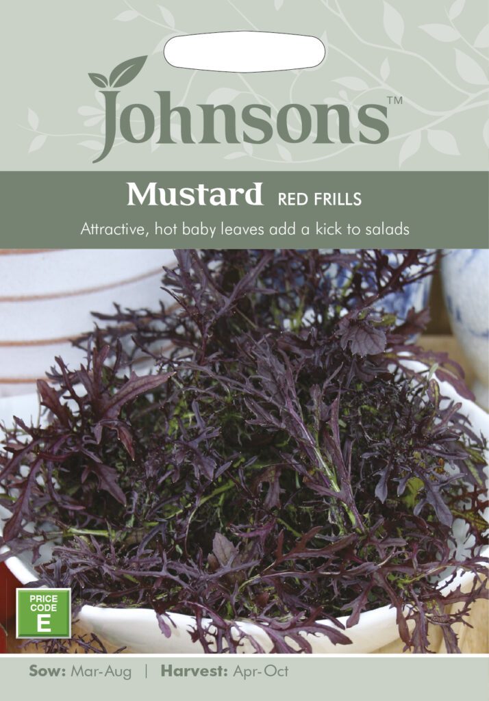 Johnsons Mustard Red Frills Seeds 5010931193127