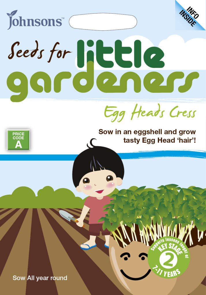 Little Gardeners Cress Egg Heads Seeds 5010931193448