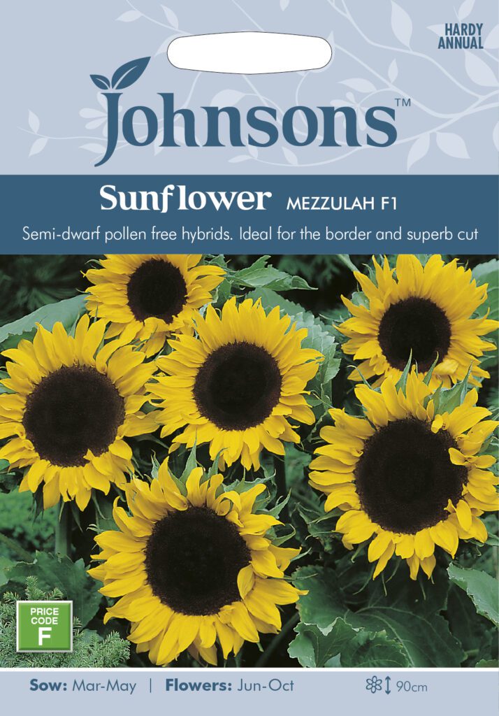 Johnsons Sunflower Mezzulah Seeds 5010931202720