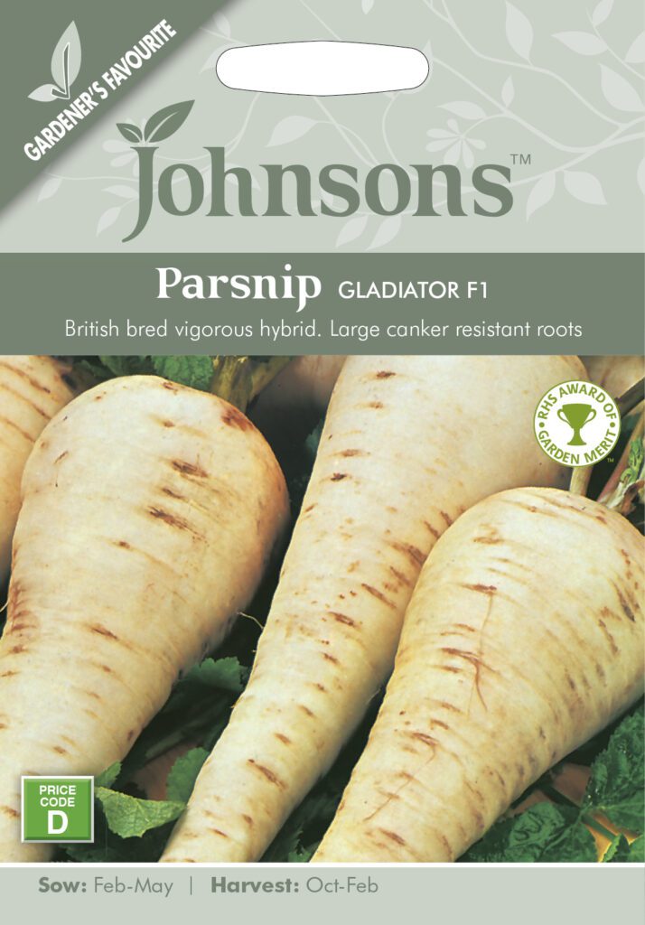 Johnsons Parsnip Gladiator F1 Seeds 5010931203543