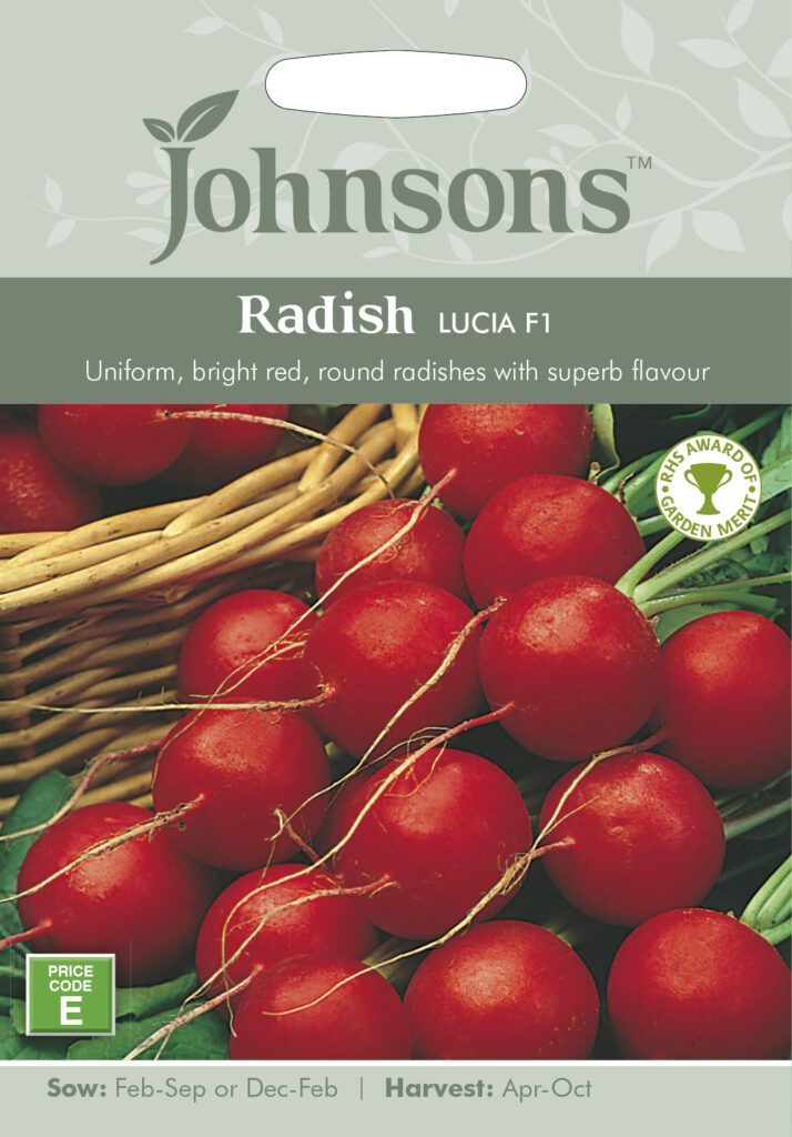 Johnsons Radish Lucia Seeds 5010931203550