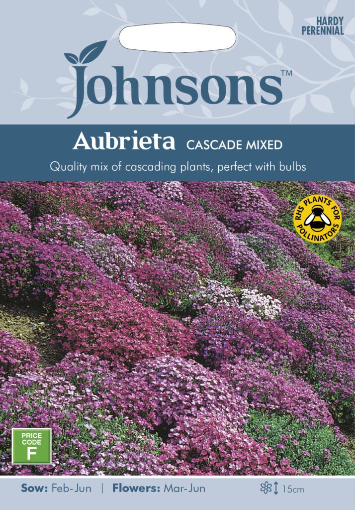 Johnsons Aubrieta Cascade Mixed Seeds 5010931204038