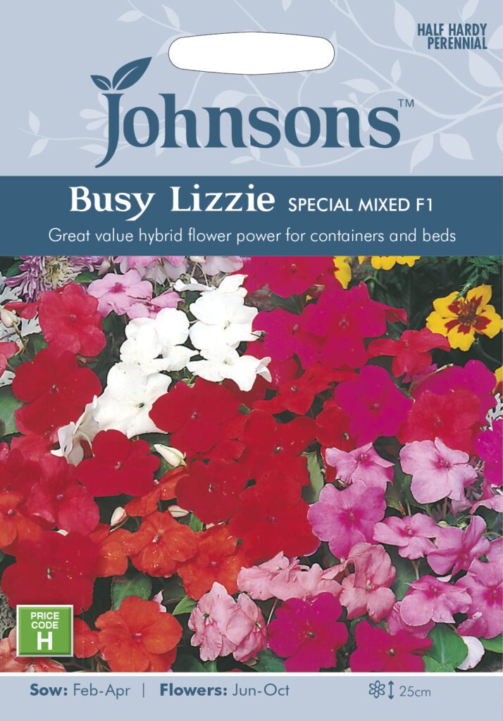 Johnsons Busy Lizzie Special Mixed F1 Seeds 5010931204083