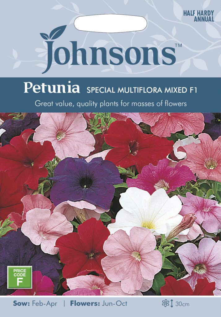 Johnsons Petunia Special Multiflora Mix Seeds 5010931204212